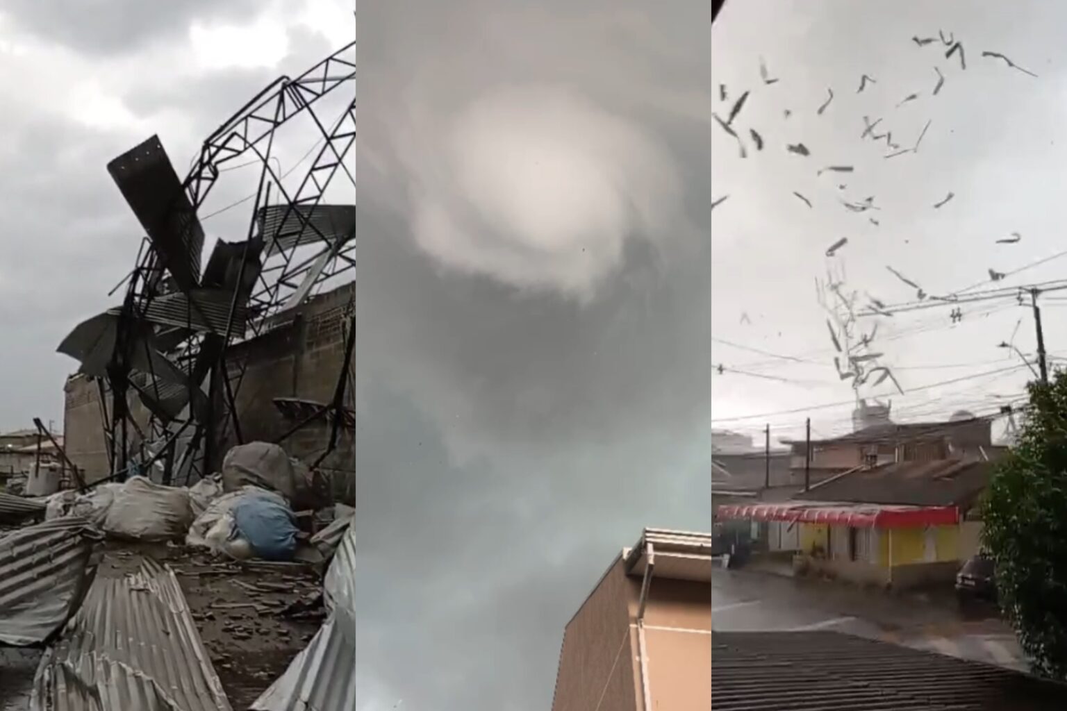 Jovem relata momentos de terror durante tornado que devastou o Paraná