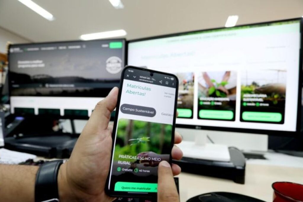 Estude de graça: Senar oferece 35 cursos online para o agronegócio