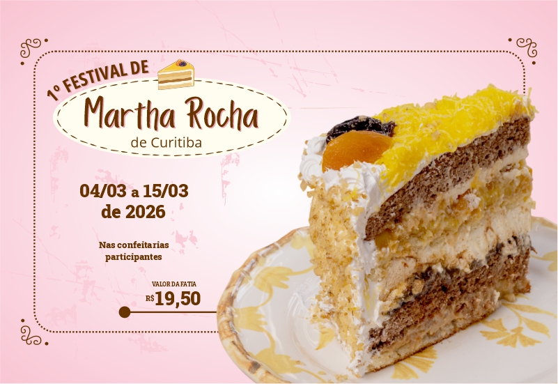 Curitiba Celebra o 1º Festival do Bolo Martha Rocha: Uma Doçura que Encanta Curitiba Celebra o 1º Festival do Bolo Martha Rocha: Uma Doçura que Encanta