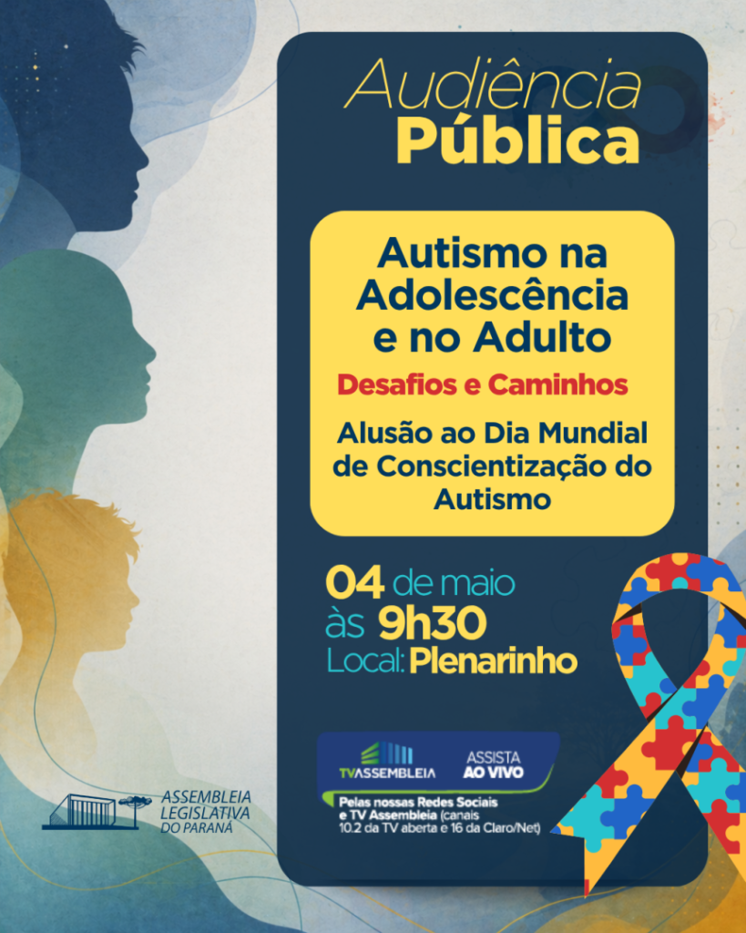 Audiência Pública na Assembleia Legislativa do Paraná Aborda Autismo na Adolescência e Vida Adulta