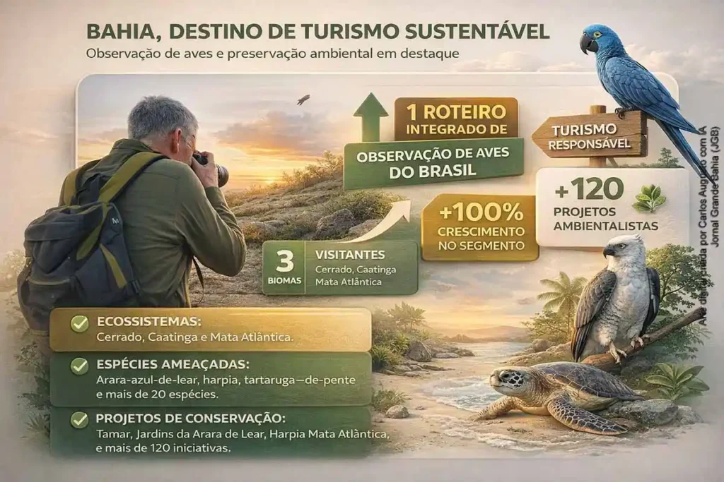 Bahia: Destino de Turismo Sustentável com Foco em Observação de Aves e Preservação Ambiental