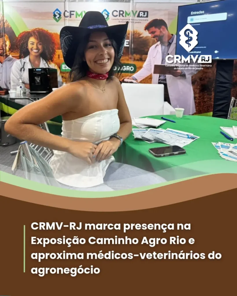 CRMV-RJ se Destaca na Exposição Caminho Agro Rio e Fortalece Laços com o Agronegócio