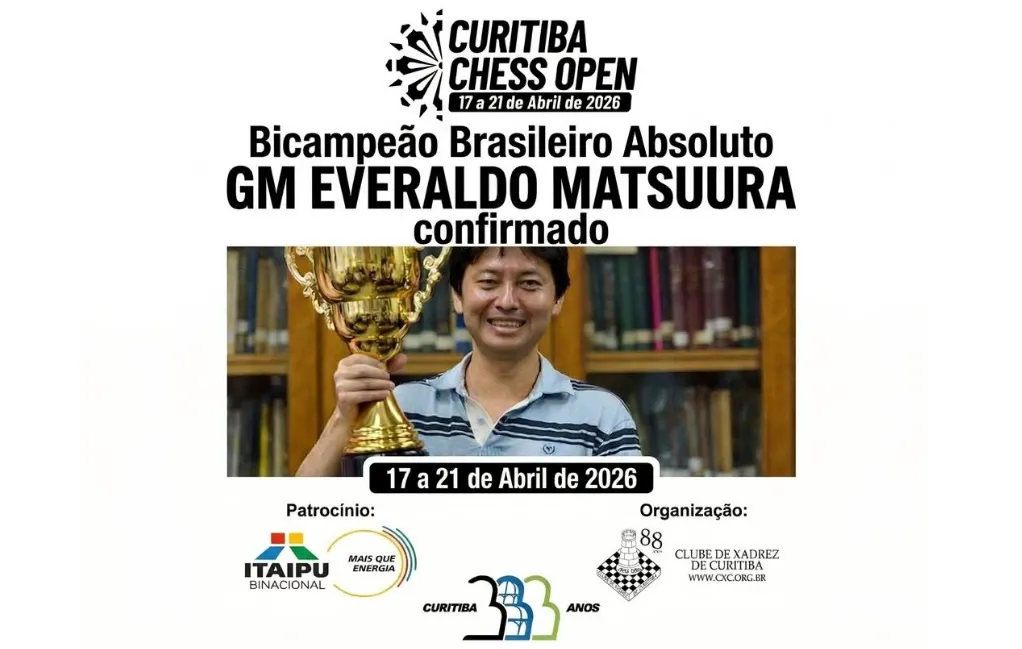 Curitiba recebe o Curitiba Chess Open 2026 com mais de 500 enxadristas Curitiba recebe o Curitiba Chess Open 2026 com mais de 500 enxadristas
