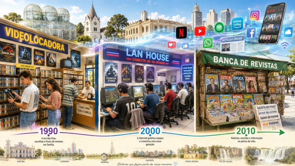 Como a tecnologia eliminou três negócios tradicionais das cidades do Paraná