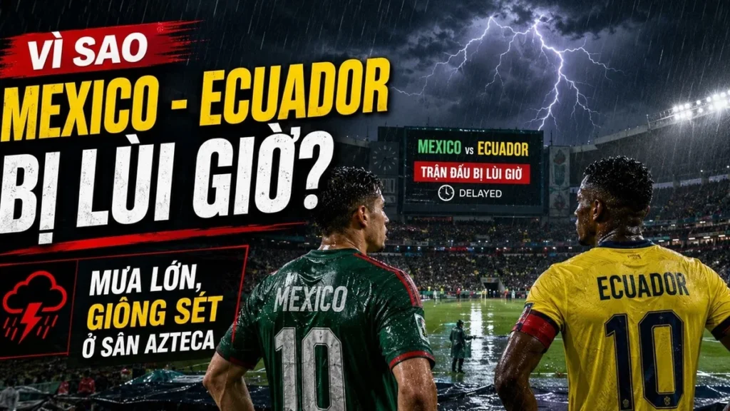 Por que o jogo México x Equador na Copa do Mundo de 2026 foi adiado por causa do clima? Por que o jogo México x Equador na Copa do Mundo de 2026 foi adiado por causa do clima?
